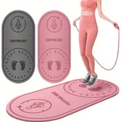 Resim TPE Sıçrama İpi Matı 6mm/8mm Kalınlığında Asana Kılavuz Çizgili - Yüksek Yoğunluklu Şok Emici Egzersiz Zemin Matı - Yüksek Yoğunluklu Fitness Eğitimi ve Vücut Antrenmanları İçin Güvenli Kaymaz Yüzey - Zemin Koruma, Temizlemesi Kolay 