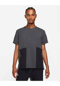 Resim Nike Yoga Dri-fıt Kısa Kollu Erkek Üstü Dh1927-032 Bu Siyah 