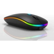 Resim Concord Wireless ve Bluetooth Mouse Rgb Ledli Type-C Şarjlı Mouse 
