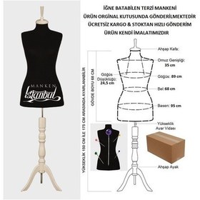 Resim Videolu Ürün-38 Beden Iğne Batabilen Terzi Mankeni Prova Mankeni 527200909 