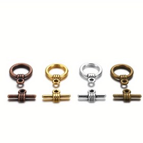 Resim 20 adet/paket Metal OT Toggle Toka Kanca, Bileklik Kolye Bağlantı Elemanları OT Tokaları DIY Takı Bulma Yapım Aksesuarları Malzemeleri için 