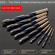 Resim 10 adet [1+2+3+4+5+6+7+8+9+10mm] Spiral Matkap Seti Spiral Matkap Yüksek Sertlik Metal Matkap Usta'nın El Matkabı Elektrikli Matkap Ucu 