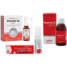 Resim Imuneks Şurup 150 Ml Imuneks Vitamin D3 400 Iu Sprey 20 Ml Imumax 