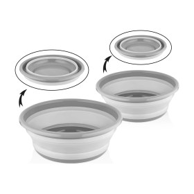 Resim Muf Home Qlux Ideas 2'li Katlanabilir Silikon Badya Seti Pratik Yerden Tasarruf Sağlar (5 Lt + 9 Lt) Bpa Içermez 