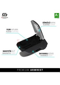 Resim S-dizayn Renault Megane 3 Kol Dayama Kolçak Geçmeli Abs Gri 2010-2016 A+kalite 