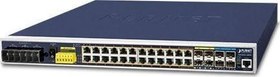 Resim Industrial L3 24-Port 10/100/1000T 802.3at PoE + 4-Port 10G SFP+ Managed Ethernet Switch (-40~75 deg Planet