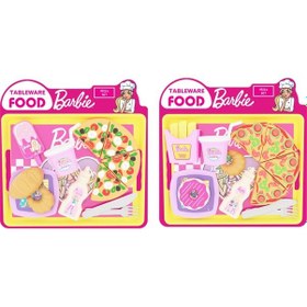 Resim Barbie Tepsili Oyuncak Pizza Seti 