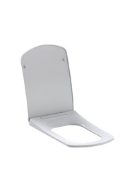 Resim Nkp Zümrüt Kare Klozet Kapağı Beyaz Yavaş Kapanan 