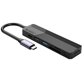 Resim Orico Type-C Bağlantılı PD55W 2 USB Portlu HDMI Type-C TF/SD Siyah Docking Station 