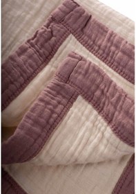 Resim Cigit Kalın Biyeli Çift Kat Ham Battaniye 85x90 Cm Bakır Krem 