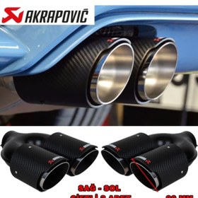 Resim Akrapovic Akrapoviç Karbon Egzoz Ucu Çift Çıkış 90 Mm Arka Sağ-sol 2 Adet 