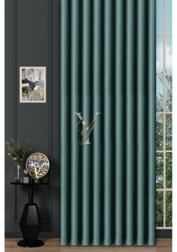 Resim Blackout Fon Perde V-2029 Petrol Yeşili Petrol Yeşili 