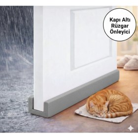 Resim Baffhome 2 Adet Kapı Altı Rüzgar Önleyici Isı Yalıtım Süngeri Soguk Rüzgar Önleyici Sünger 