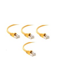 Resim S-link Cat6 Sarı 0,30 Cm Rj45 Lan Kablosu Uçları Hazır Takılı Bilgisayar Modem Internet Ethernet Kablosu 