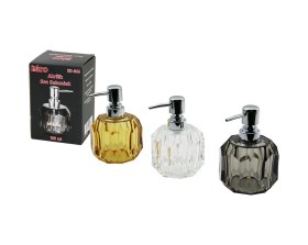 Resim Tombul Yuvarlak - Prizma Şeffaf - Renkli Akrilik - Mika Kristal Sıvı Sabunluk 180ml Kahverengi 