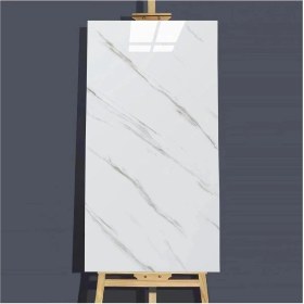 Resim Kendinden Yapışkanlı 30X60 cm Mermer Desenli Mutfak Banyo Wc Kaplama Pvc Köpük Duvar Paneli 