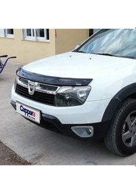 Resim Dacia Duster Ön Kaput Koruma Rüzgarlığı 3mm Akrilik (ABS) Parlak 