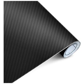 Resim Siyah-20x127cm-3d Renkli Karbon Fiber Etiket Rulo Streç Film Araba Motosiklet Evrensel Dıy Styling Vinil Çıkartması 30c 