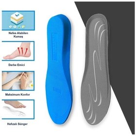 Resim Blue Gel Sneaker Ayakkabı Tabanı Memory Foam Hafızalı Tabanlık 