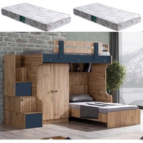 Resim Ranza, Riva Ranza Karyola Dolap 2 Adet Comfort Yatak 90 X 190 CM 