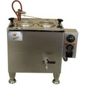 Resim 2 Gözlü İnoks Ofistipi Çay Kazanı Sadece Elektrikli Çay Makinesi 