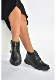 Resim Fox Shoes V398553603 Siyah Hakiki Deri Kadın Bot Siyah-hakiki Deri 