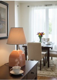 Resim Dekoratif Konik Seramik Abajur Abj0012 