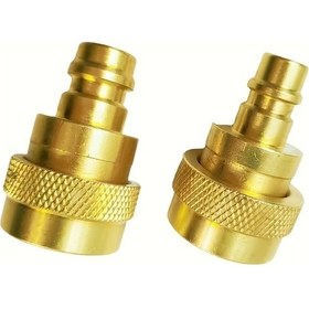 Resim Motion003 Altın R1234yf R134a Adaptörü Hızlı Bağlantı Yüksek Düşük Taraf Ac Soğutucu Dönüşüm Kiti 