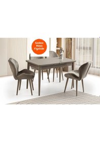 Resim Hg Cappicino Ortadan Açılır Büyüyen Yemek Masası 60x100cm 6248783316336 