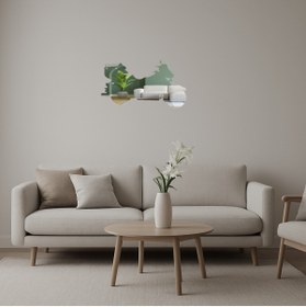 Resim DropCep Çağdaş Stil Motosiklet Dekoratif Aynalı Tablo 95 cm x 53 cm - ASBTC5632-9445 