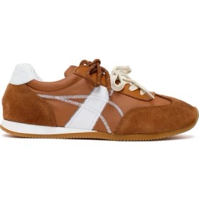 Resim Derimod Kadın Taba Bağcıklı Deri Sneaker 26PFD220914 