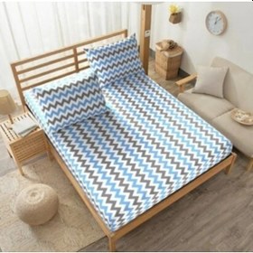 Resim Mer-tim Zikzak Desenli Çift Kişilik Çarşaf Takımı 160x200 