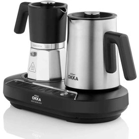 Resim Arzum OK0027 Okka Rıch Moka Pot Kahve Makinesi Krom 