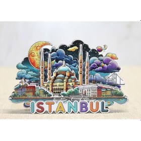 Resim Ahşap İstanbul Temalı Magnet Alk4599 