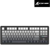 Resim Attack Shark M87 Prov2 White Switch Mekanik Rgb Triplemode E-Sports Profesyonel Gaming Oyuncu Klavye 