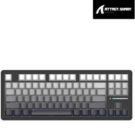 Resim Attack Shark M87 Prov2 White Switch Mekanik Rgb Triplemode E-Sports Profesyonel Gaming Oyuncu Klavye 