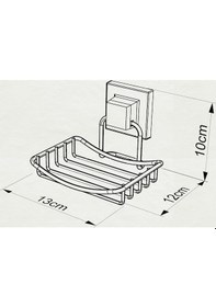 Resim Teknotel Easyfıx Yapışkanlı Sabunluk Mat Siyah Ef265 
