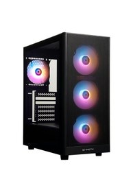 Resim Bitfenix Grafi Black 4x120mm Frgb Fan Mesh Temperli Cam Usb 3.0 Mid Tower Atx Gaming Kasa Bfc-grm-kkgsk-4f 