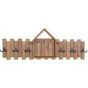 Resim Mavitrendd Ahşap Duvar Kapı Askısı Elbise Askılık Evli Model 6 Askılı Anahta (529923370) Meşe 