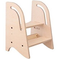 Resim Mamatoyz Step In High Mini Çok Amaçlı Ahşap Açık Kahverengi Çocuk Basamağı 
