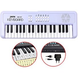 Resim Jwin CMK-1237 37 Tuşlu Elektronik Org Mor - Etiket ve Adaptör 