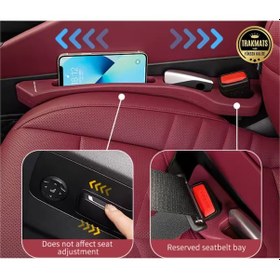 Resim Dacia Sandero 2020-2021-2022-2023-2024-2025 Oto Koltuk Kenar Boşluk Bordo 