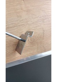 Resim Uzman Grup Raf Sistemleri 100 Adet - 20 Cm - Kanallı Pano Kancası - Raf Kancası 