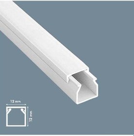 Resim Mutlusan Kablo Kanalı 250 Metre 12X12 Mm Canalex Yapışkan Bantlı 