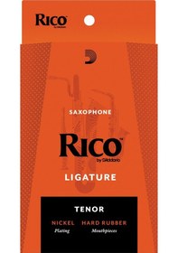 Resim D'addario Rts1ln Rico Tenor Saksafon Bek Bilezik Ve Kapak Seti Nikel Kaplama Ligatür, Dayanıklı Plastik Kapak, Standart Ebonit Beklerle Uyumlu 