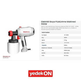 Resim Specco Elektrikli Boya Tabancası 550w 800ml Sp2060 