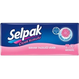 Resim Selpak Çiçek Kokulu Mendil 10'lu 