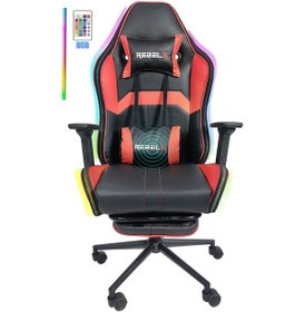 Resim Oyuncu Koltuğu Techno, Rgb & Masaj Özellikli Kırmızı 