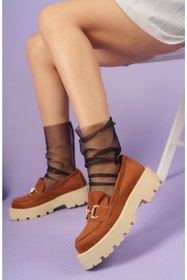 Resim PASSAGE SHOES 4028 Kadın Süet Toka Detaylı Günlük Ayakkabı 