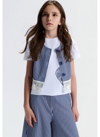 Resim Nk Kids Kız Çocuk Mare Yelek Nk-31309 Lacivert 